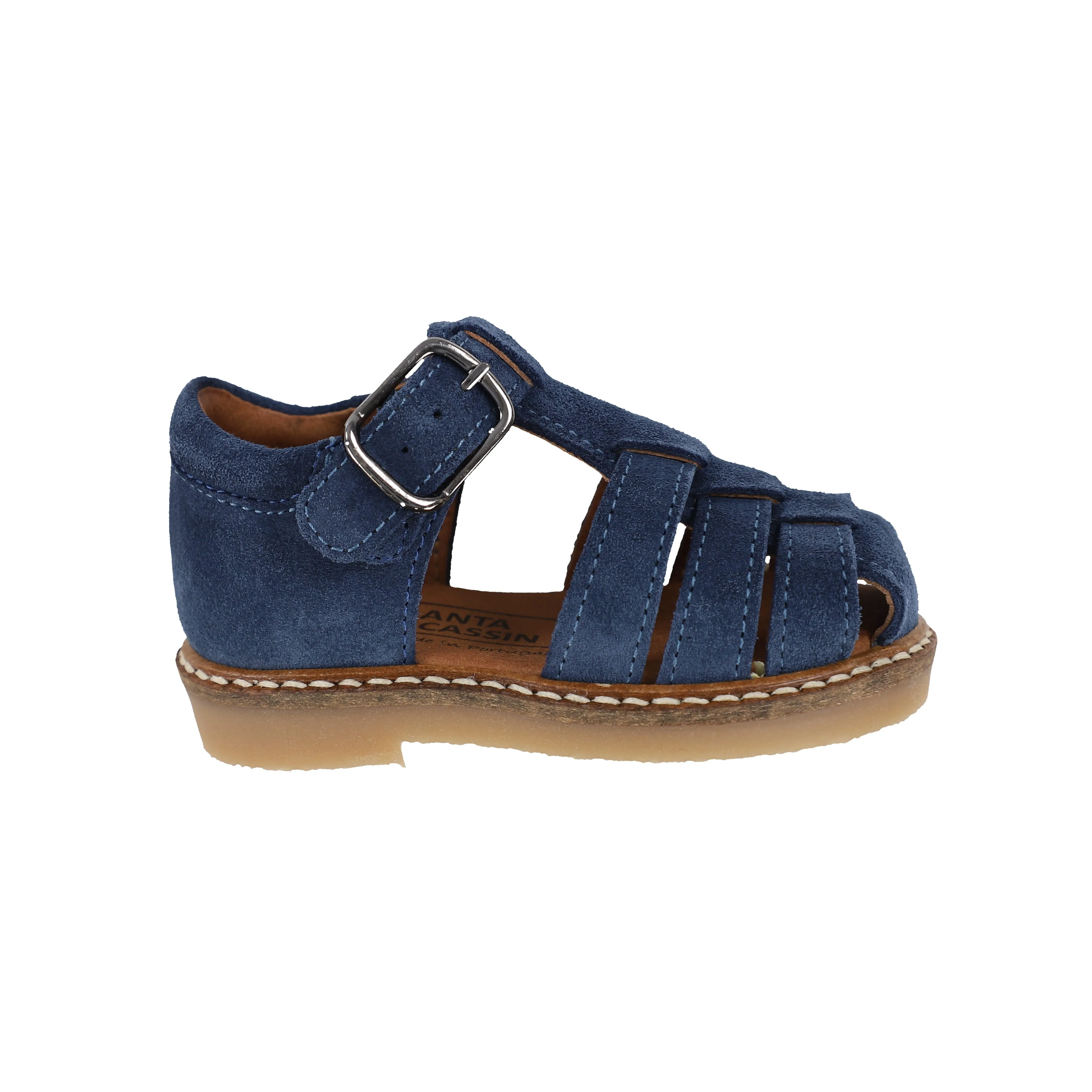 ATLANTA MOCASSIN DENIM SUEDE FISHERMAN SANDAL [Final Sale]