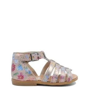 Beberlis Pink Floral Strap Baby Sandal