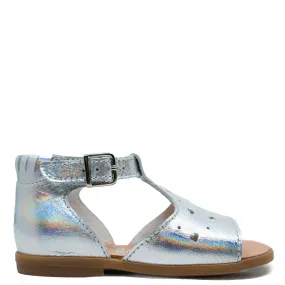 Beberlis Silver Iridescent Baby Sandal