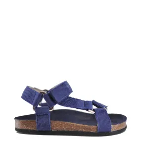 BONTON Navy Triangle Velcro Sandal