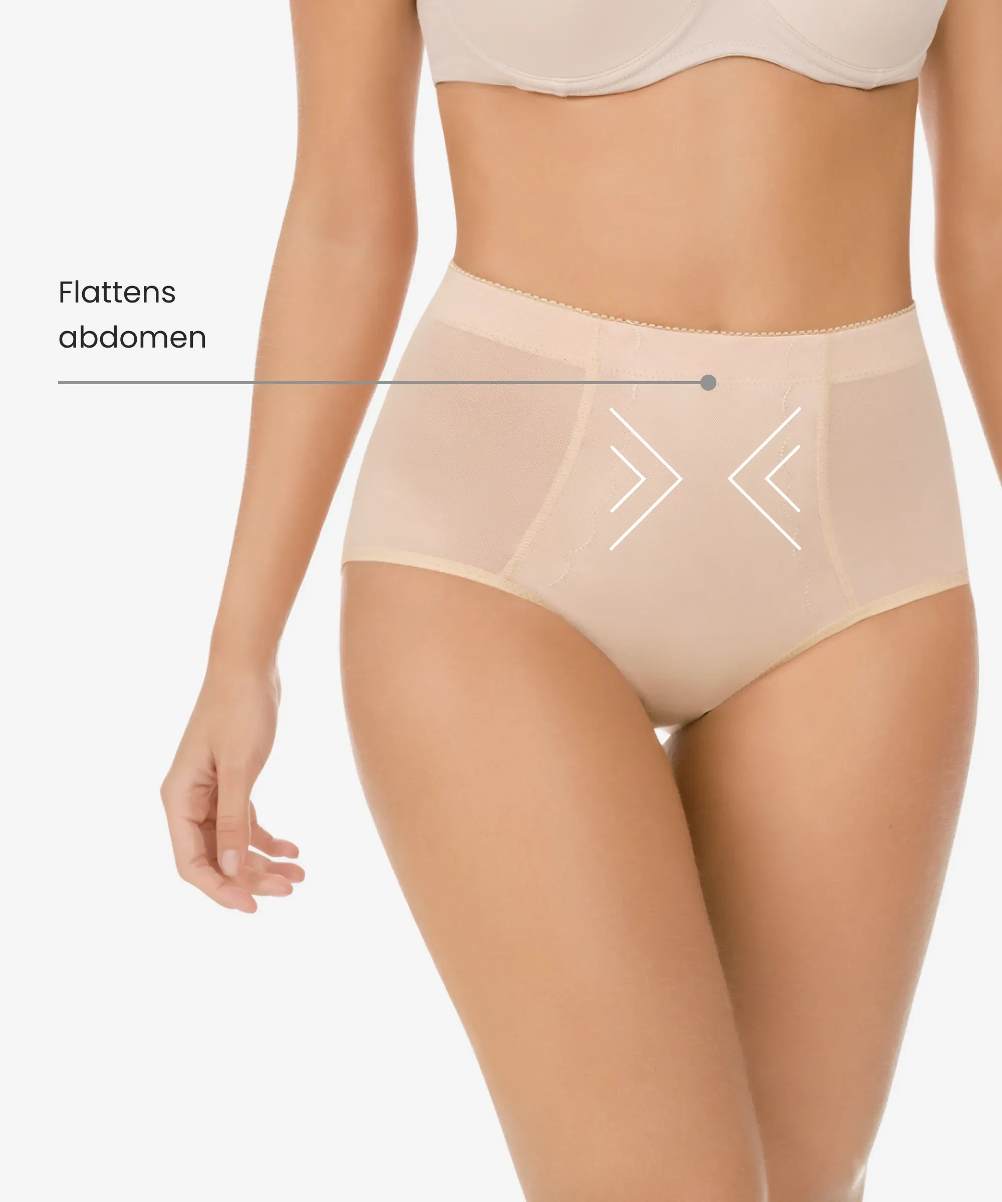 Butt-enhancing padded panty with silicone pads - Style 3