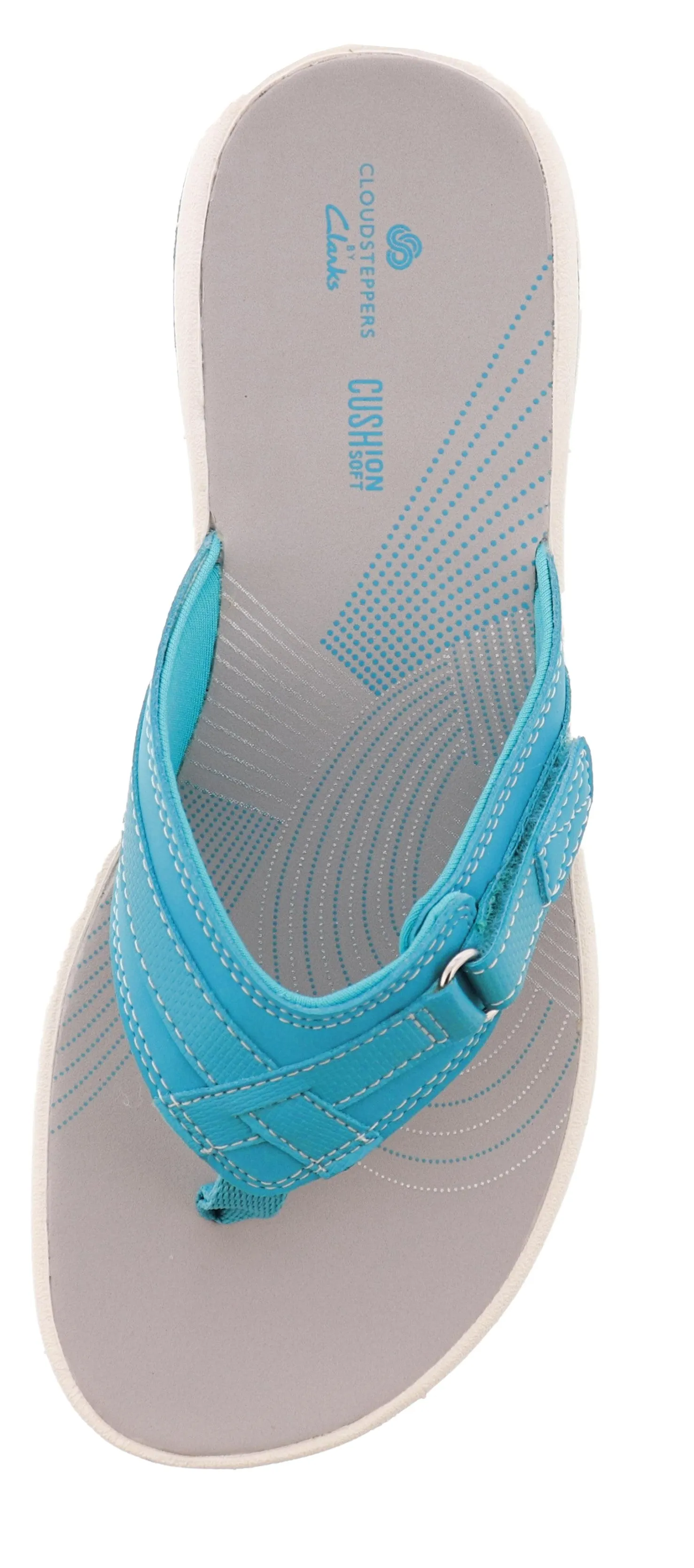 Clarks Women Sandals Lightweight Flip Flops Breeze Sea