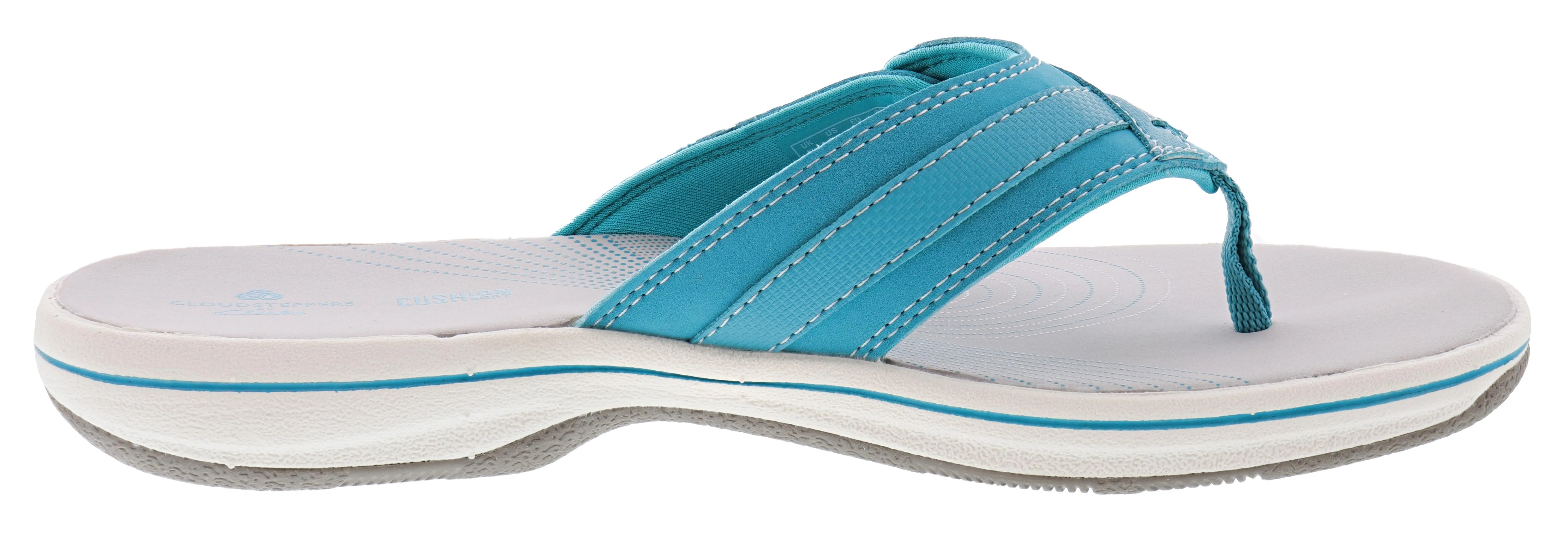 Clarks Women Sandals Lightweight Flip Flops Breeze Sea