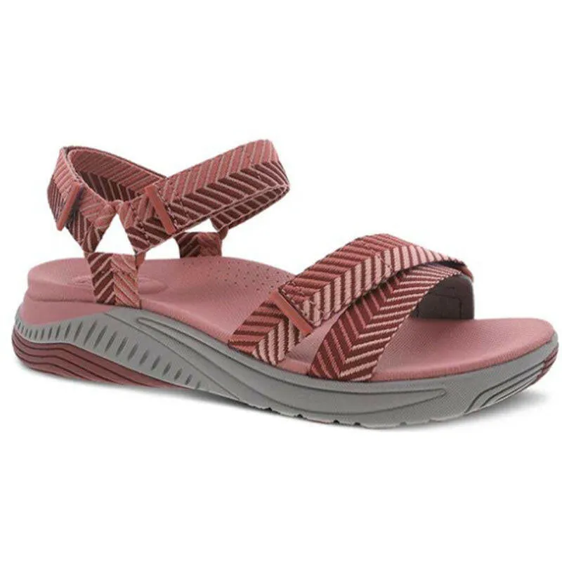 Dansko Racquel - Rose Herringbone Webbing