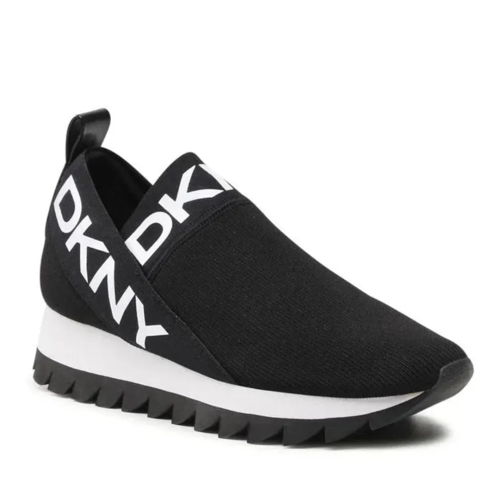 DKNY Ashton Logo Slip On Sneakers Women - BLK