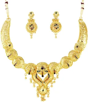 Gold Forming Necklace Set