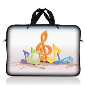 Laptop Notebook Sleeve Carrying Case with Carry Handle – Musical Notes