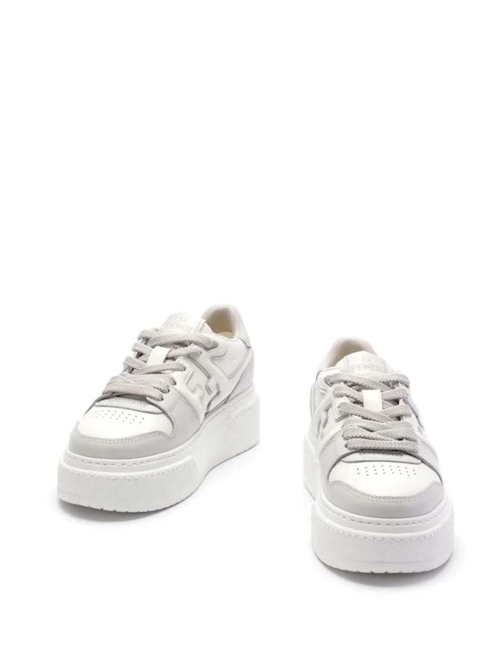 Match leather sneakers