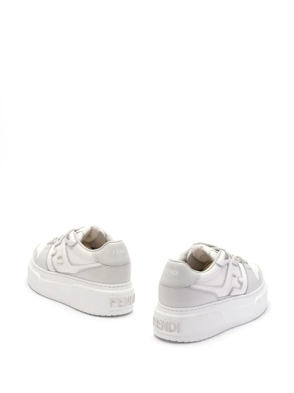 Match leather sneakers