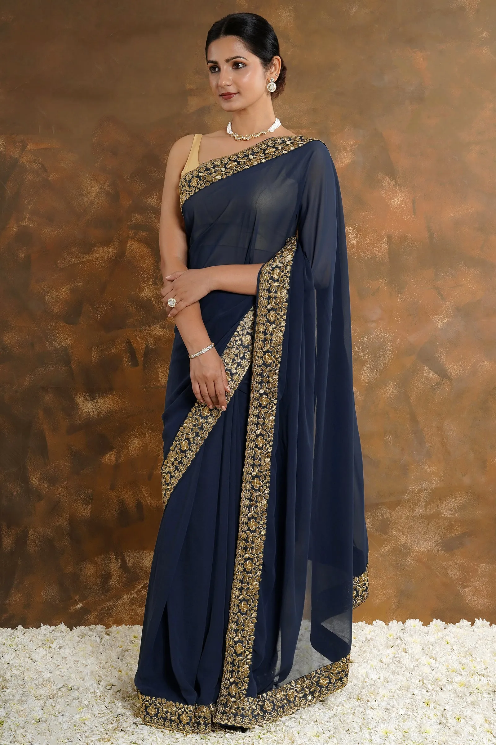 Teejh Bhargavi Georgette Saree