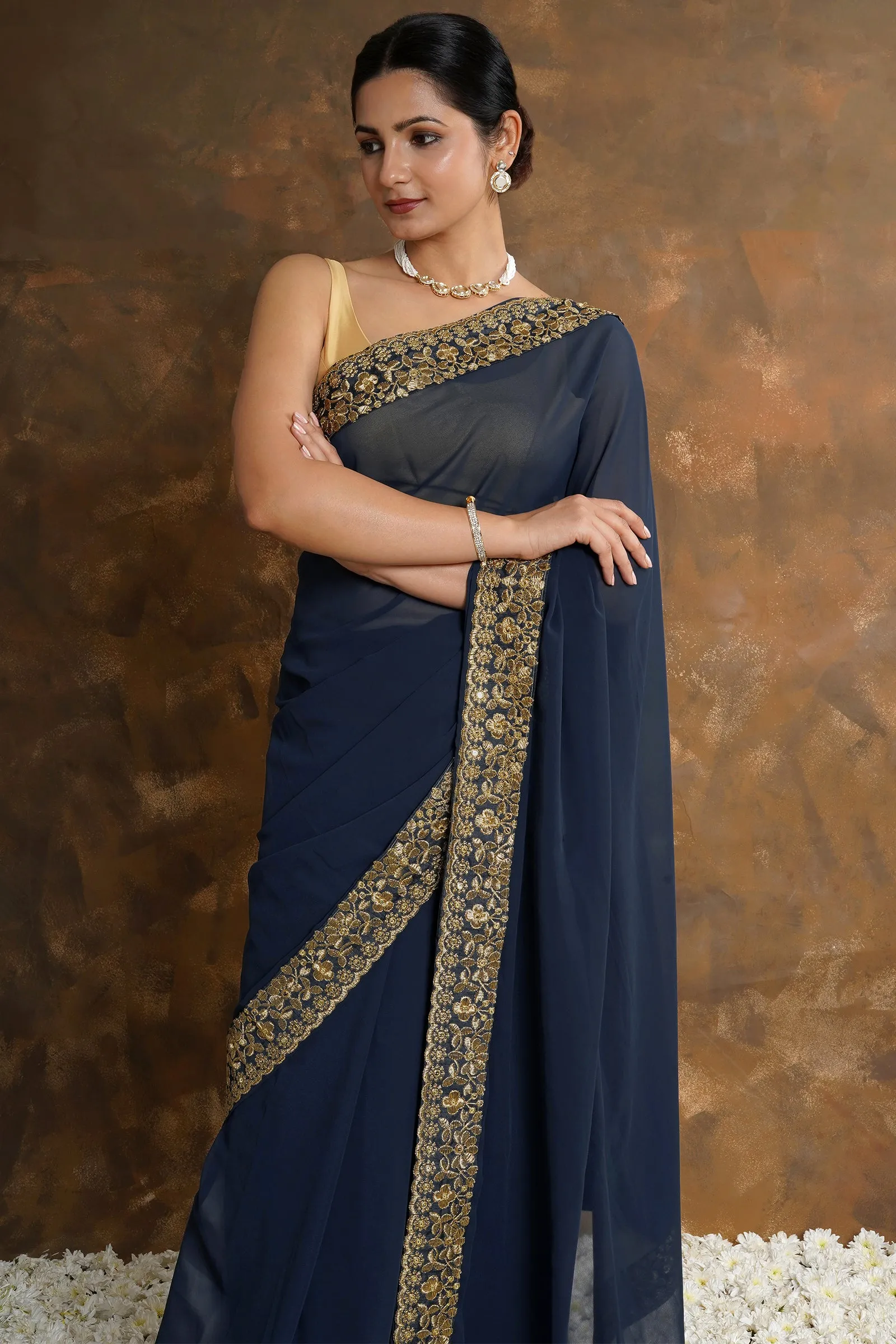 Teejh Bhargavi Georgette Saree