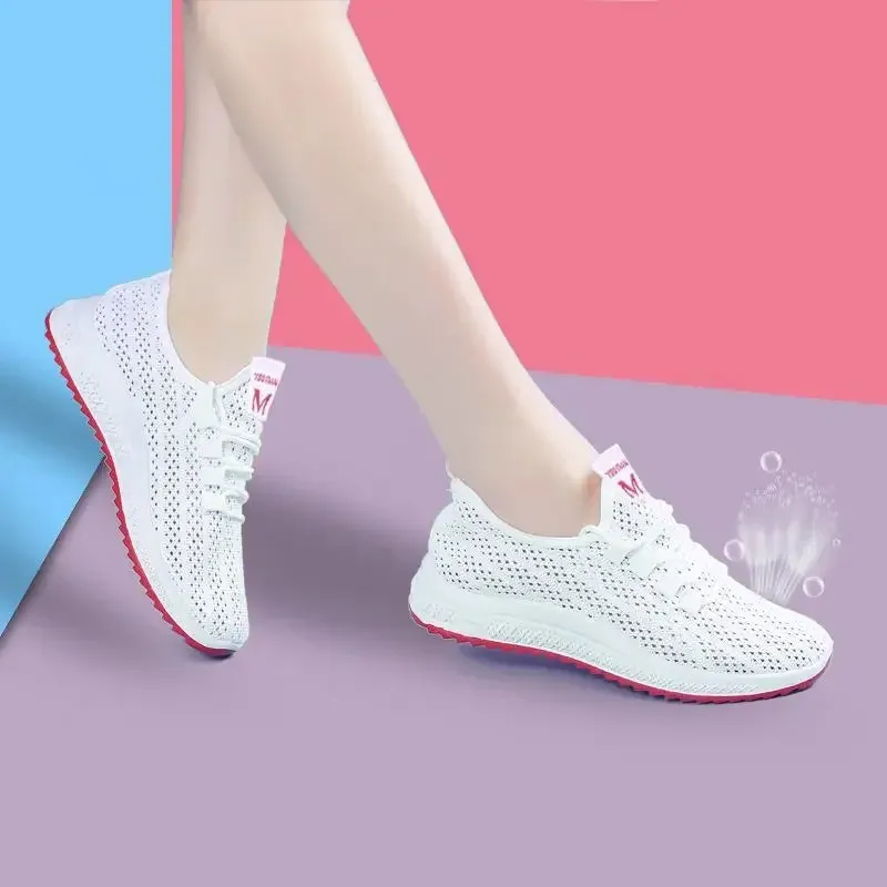 Women's Breathable Non-slip Platform Fashion New Casual Shoes Korean Running Shoes Black Sneakers shoes for women 2024